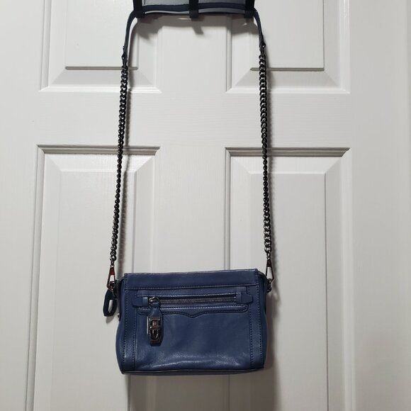 Rebecca Minoff Blue Leather Crossbody - Picture 6 of 6